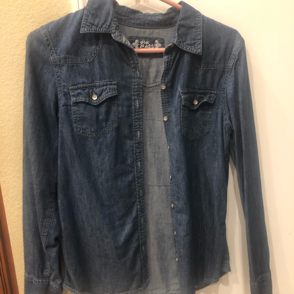 Mudd denim button down